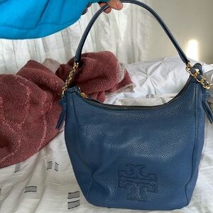 Tory Burch Blue Hobo Bag